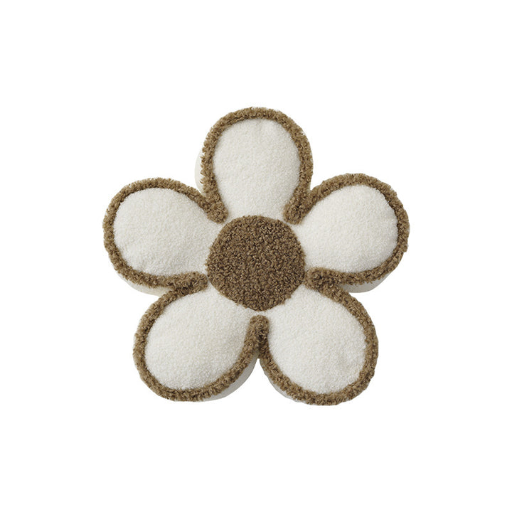 Flower-shaped short-pile bath mat made of soft tufting with non-slip backing Kalsten