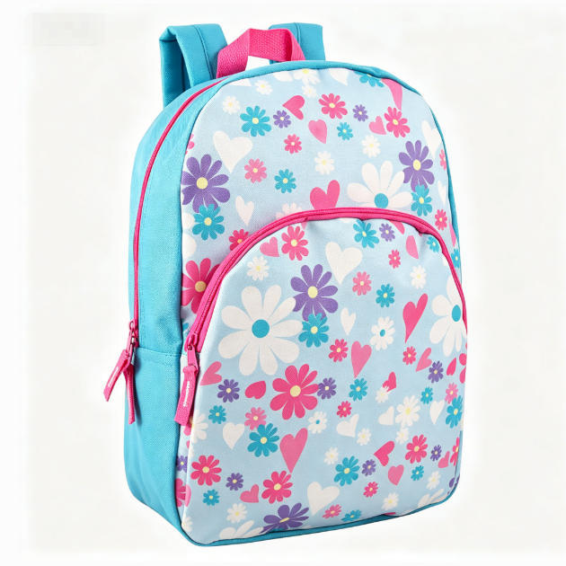 Heart Print School Backpack Kalsten