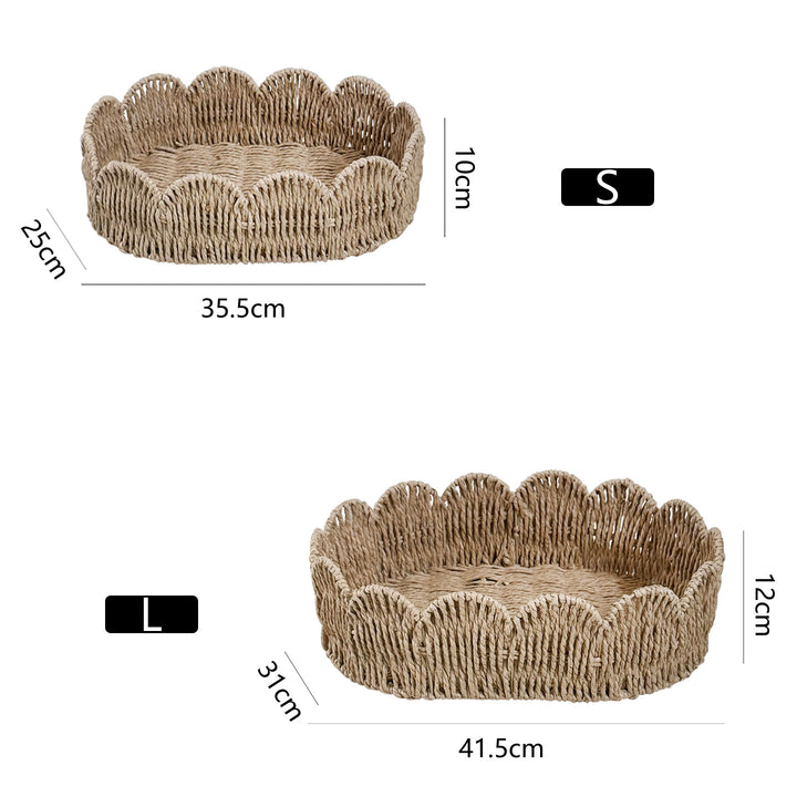 Decorative hand-woven storage basket Kalsten