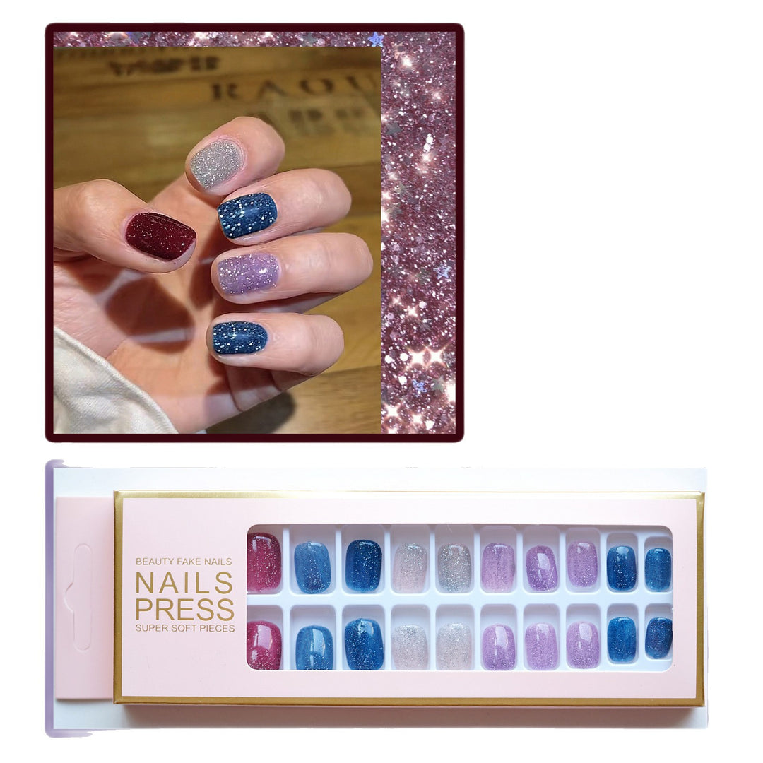 Glittery Press-On Nail Collection Kalsten