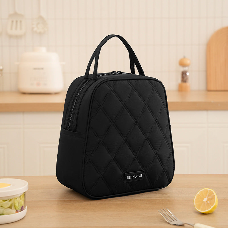 Quilted Insulated Lunch Bag