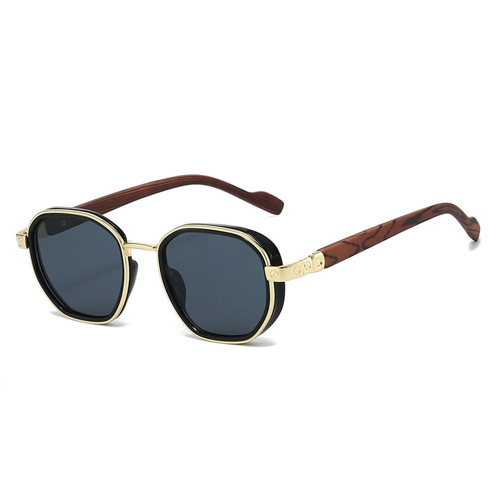 Geometric Framed Sunglasses with Luxurious Golden Accents Kalsten