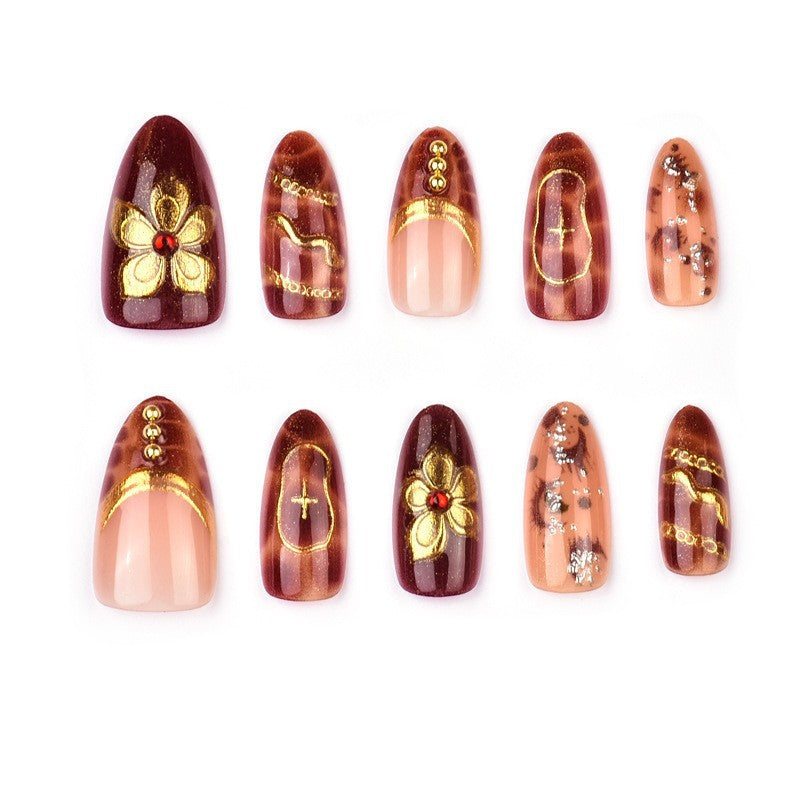 Elegant Decorative Press-On Nail Set Kalsten