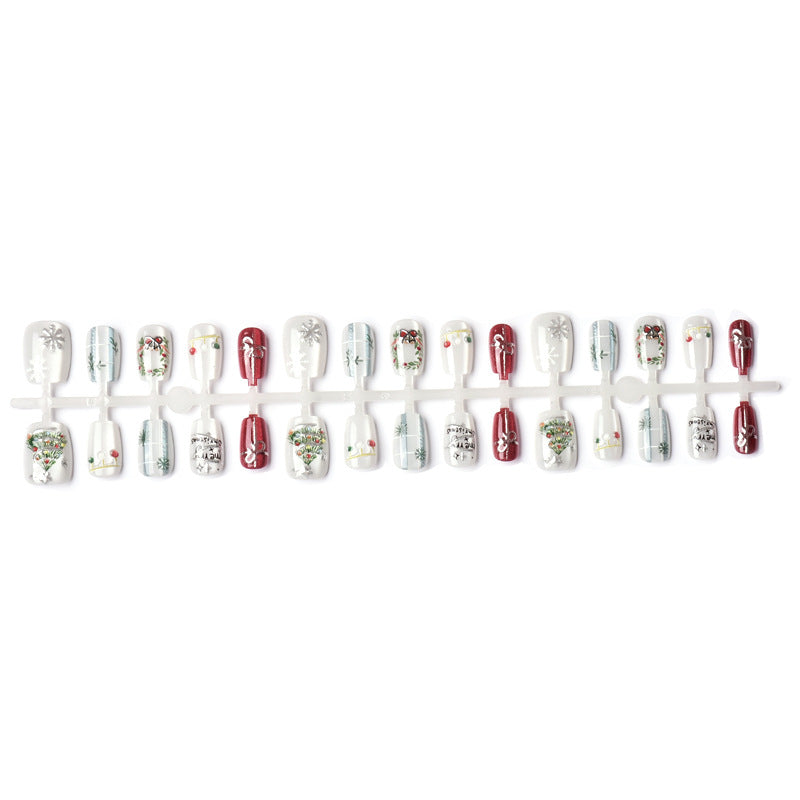 Themed Holiday Nail Art Press-On Set