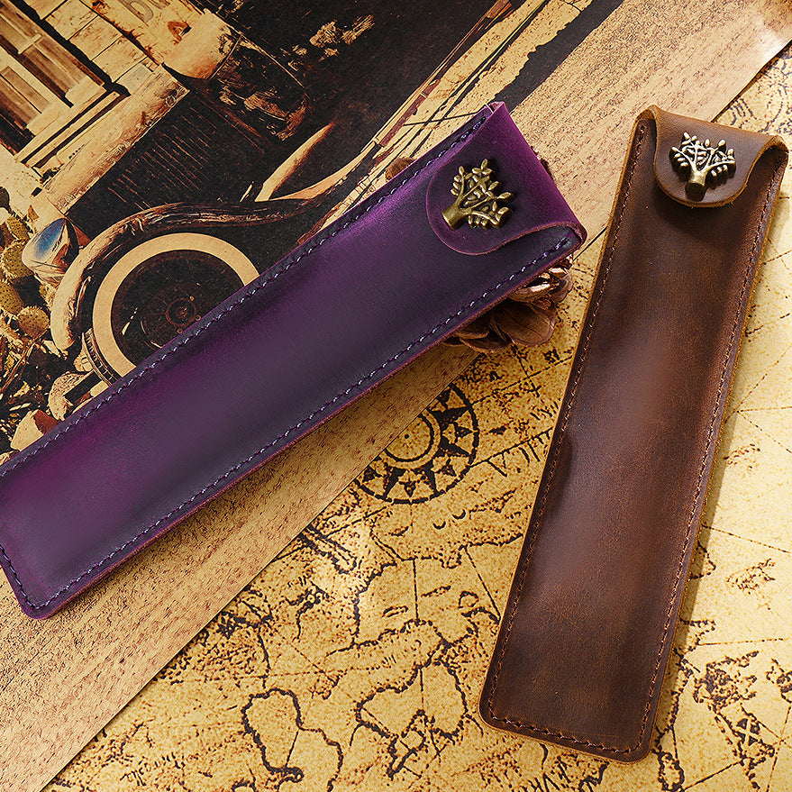 Handcrafted Leather Pen Holder