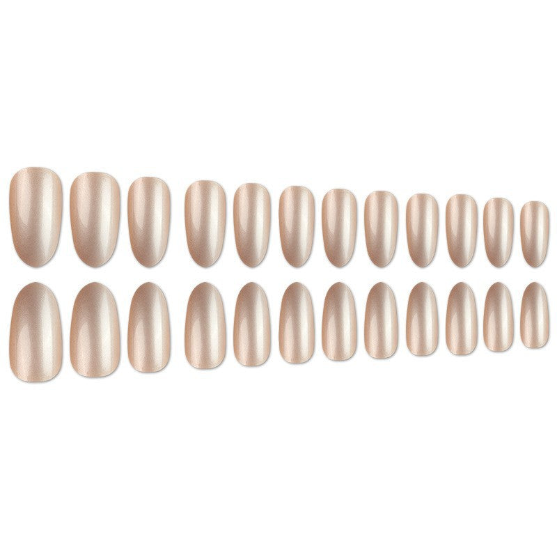 Glossy Almond-Shaped Nail Extensions Kalsten