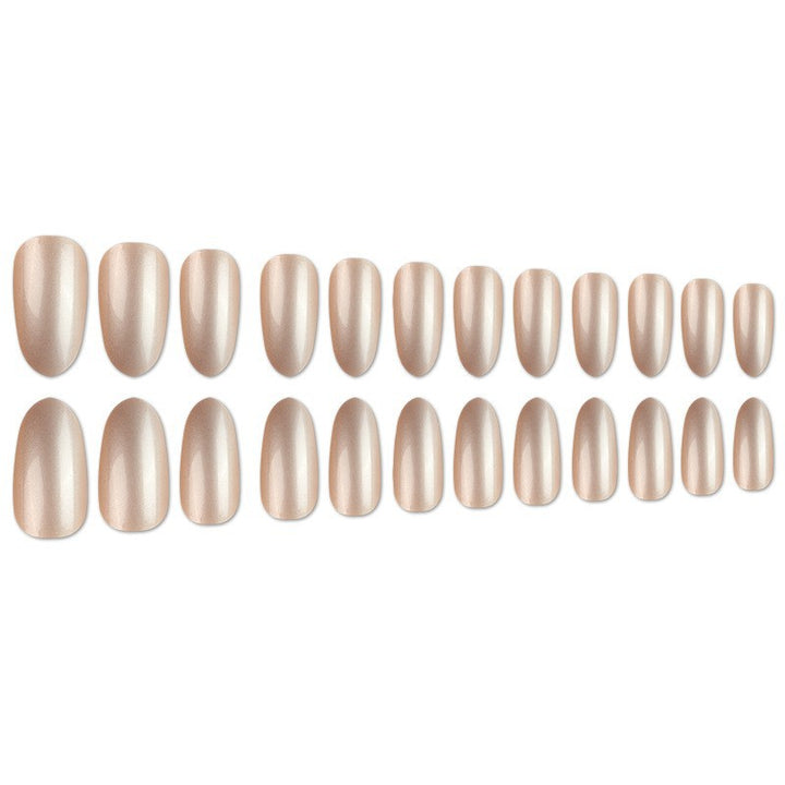 Glossy Almond-Shaped Nail Extensions Kalsten