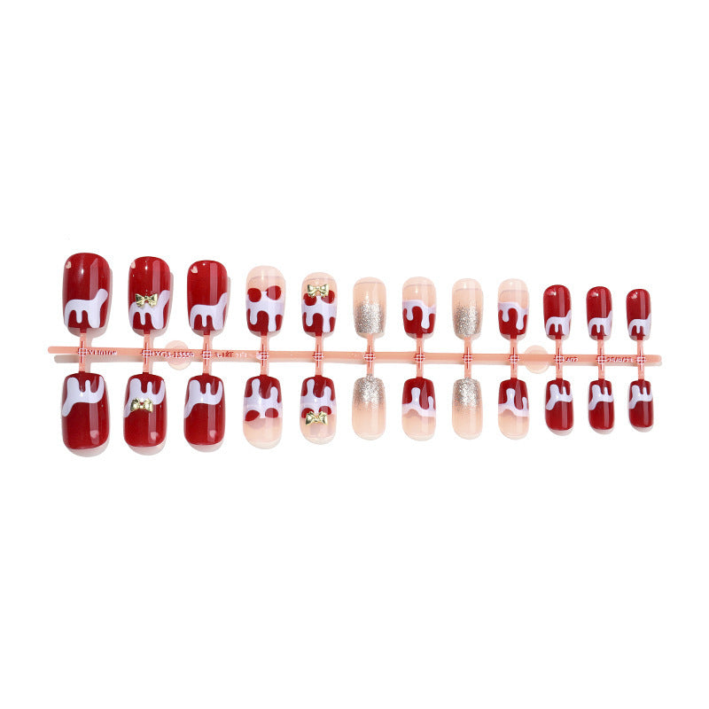 Creative nail art set with playful icing design Kalsten