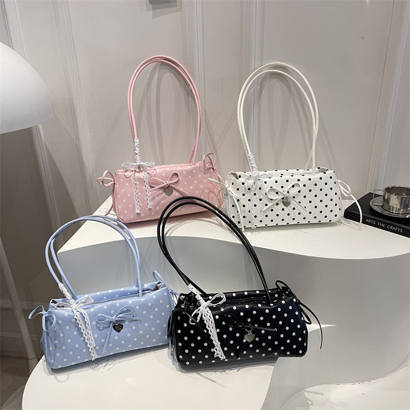 WoCharming Polka Dot Bow Detail Handbag Kalsten