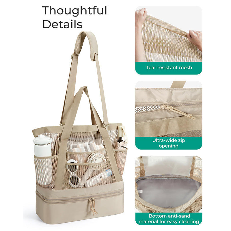 Multi-Functional Insulated Beach Cooler Tote
