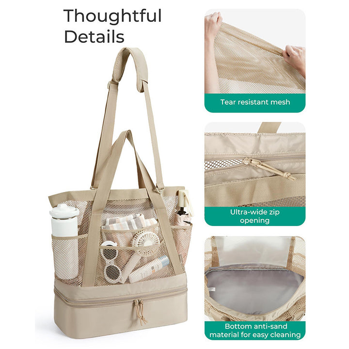 Multi-Functional Insulated Beach Cooler Tote