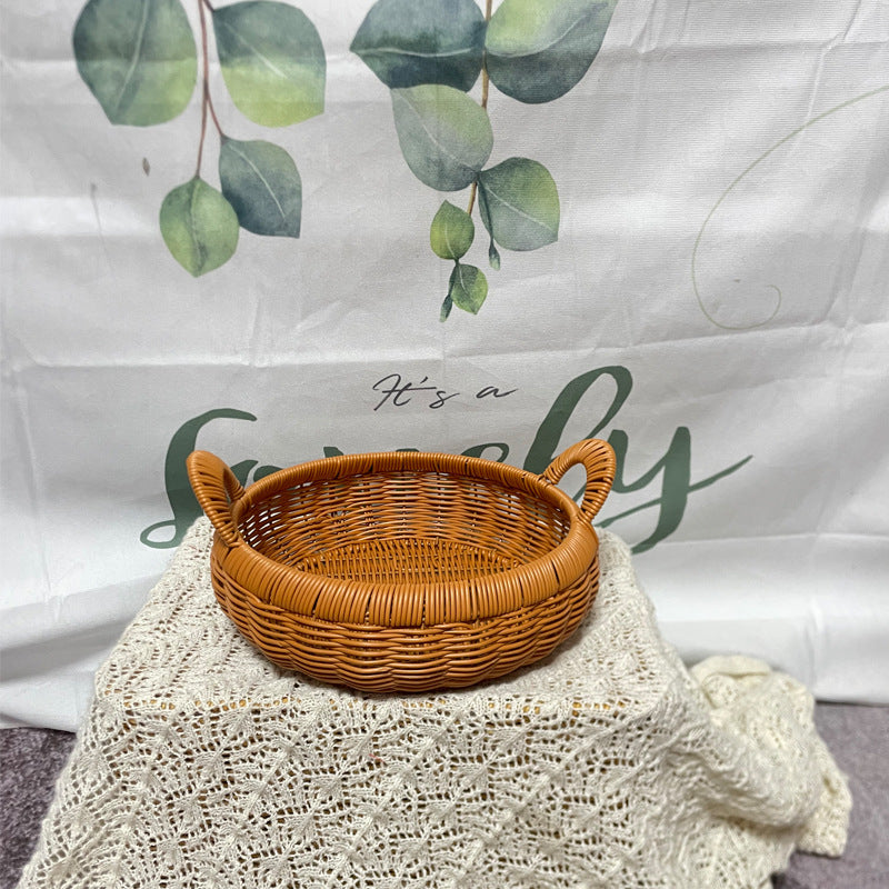 Handmade Natural Woven Serving Tray Kalsten