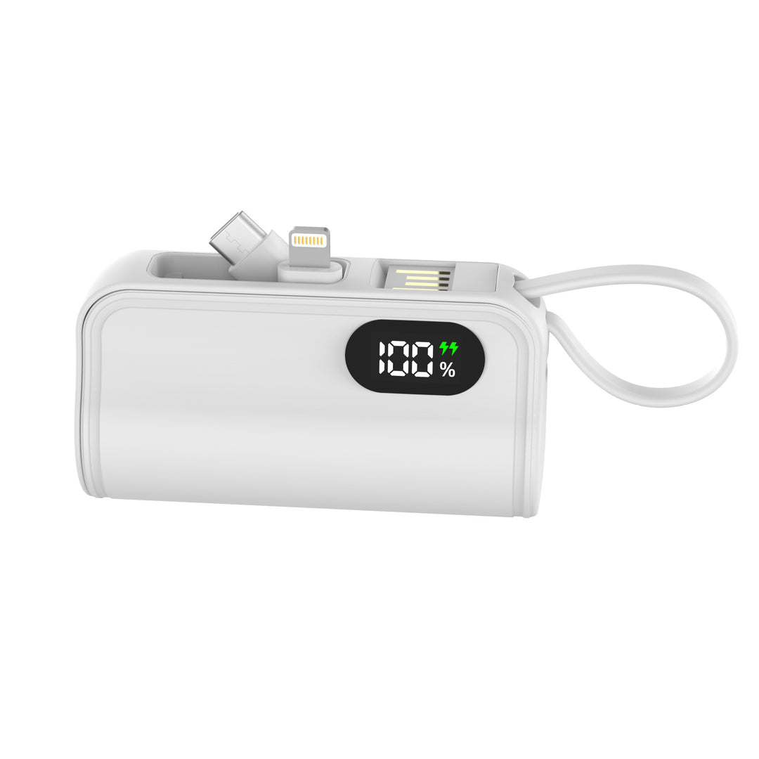 Portable power bank with multifunctional charging cable and digital display Kalsten