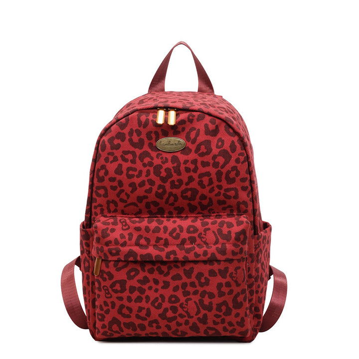 Stylish Leopard Print Backpack