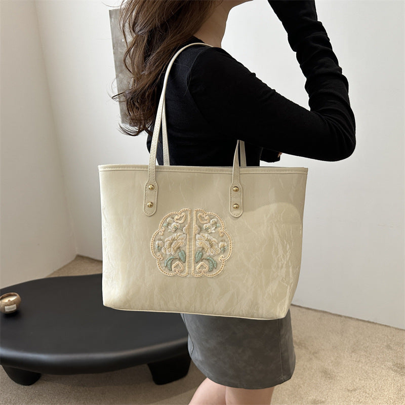 Elegant Embroidered Tote Bag