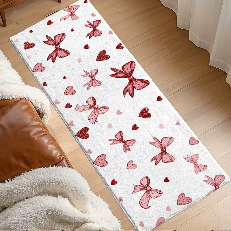 Heart-shaped Fluffy Rug