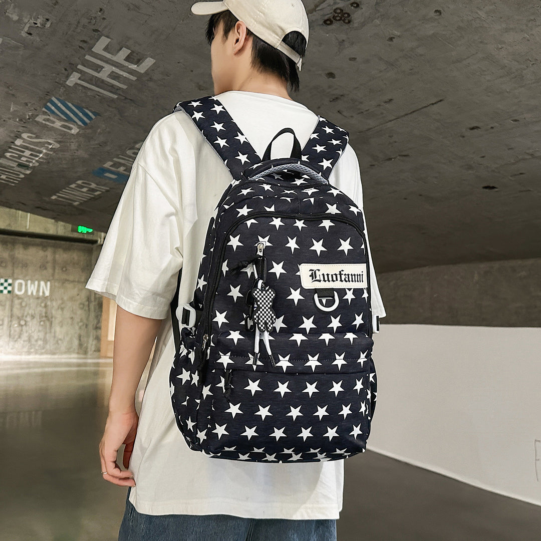 Casual Star-Patterned Backpack Kalsten 1791205638