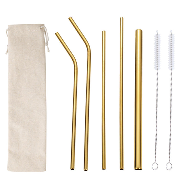 Stainless Steel Straw Set with Cleaning Brushes Kalsten
