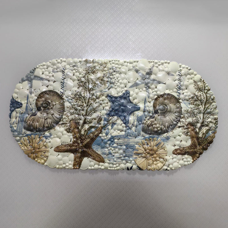 Coastal-Themed Memory Foam Bath Mat Kalsten