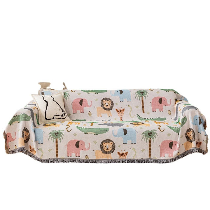 Animal-Themed Decorative Throw Blanket