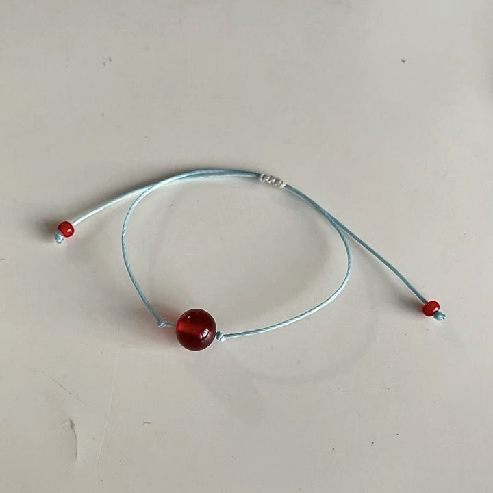 Adjustable Cord and Gemstone Bracelet Kalsten