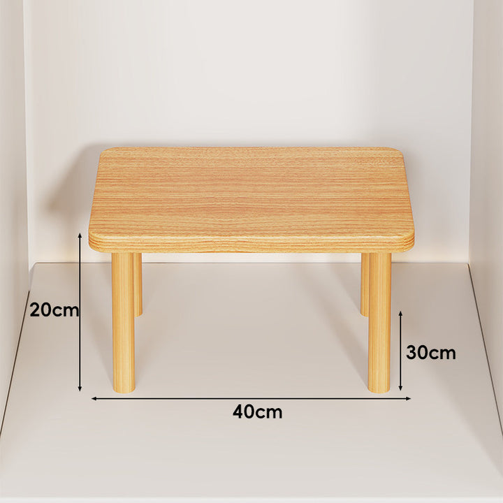 Adjustable Multi-Height Wooden Monitor Riser and Desktop Shelf