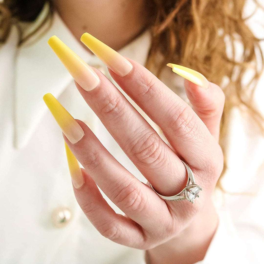 Elegant and creative art nails in ombre style Kalsten