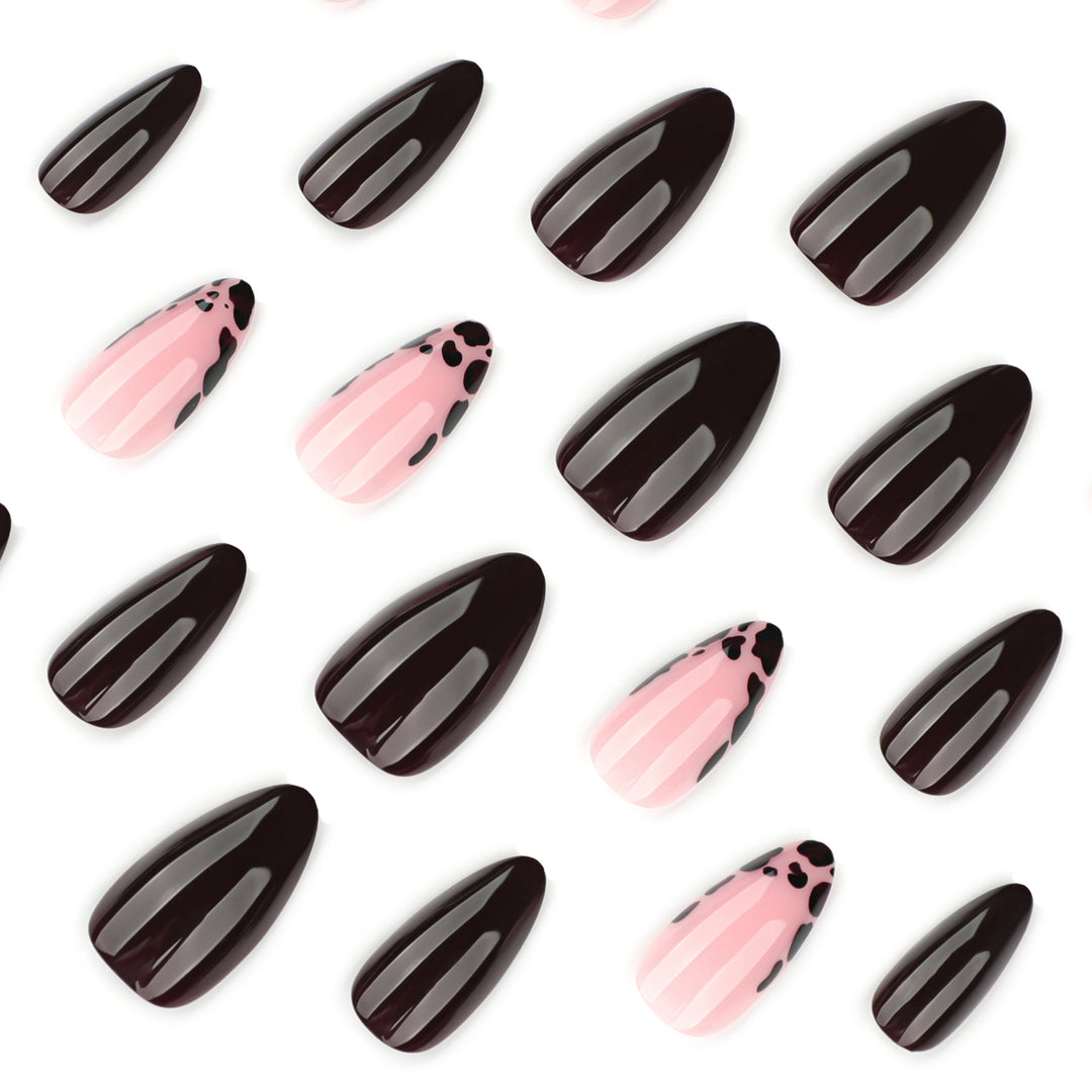 Artful stiletto nails with elegant design and glossy finish Kalsten