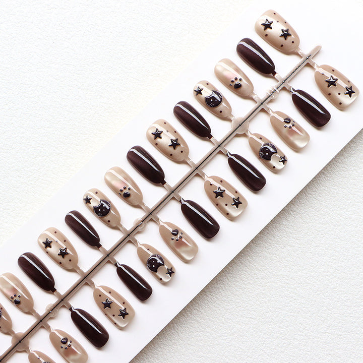 Thematic Artistic Press-On Nail Design Kalsten