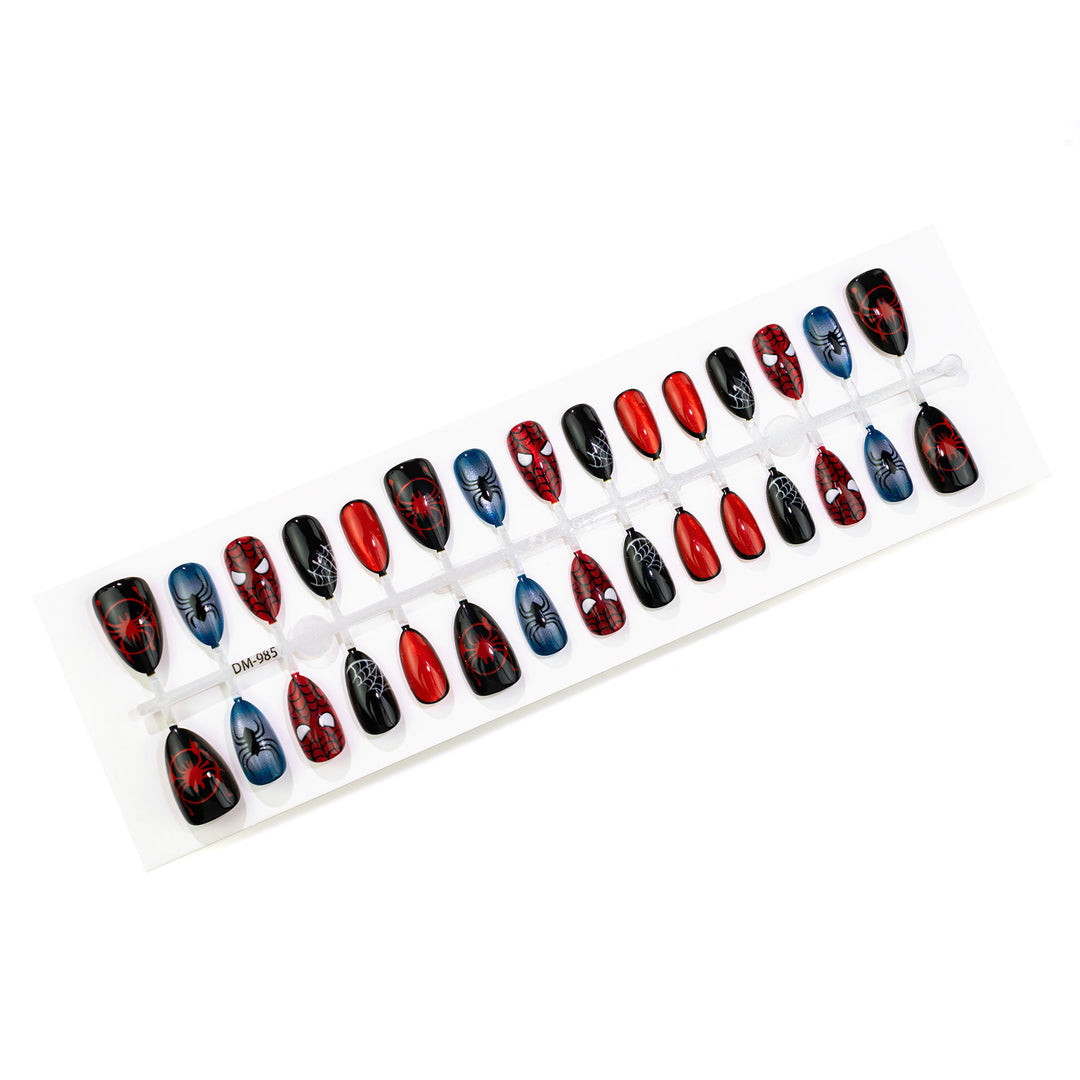 Superhero-Themed Press-On Nail Art Set