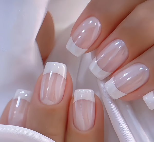 Elegant French Tip Press-On Nails Kalsten