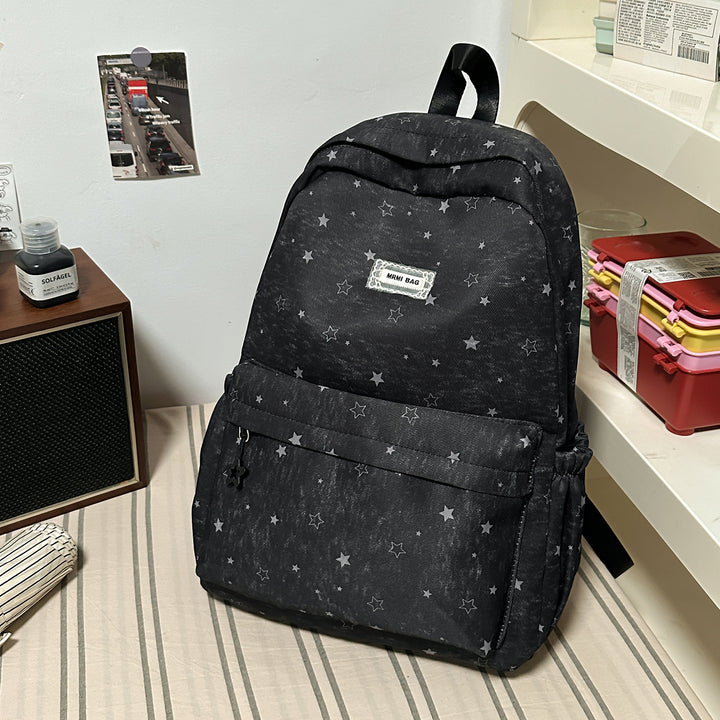 Star Patterned Casual Backpack Kalsten