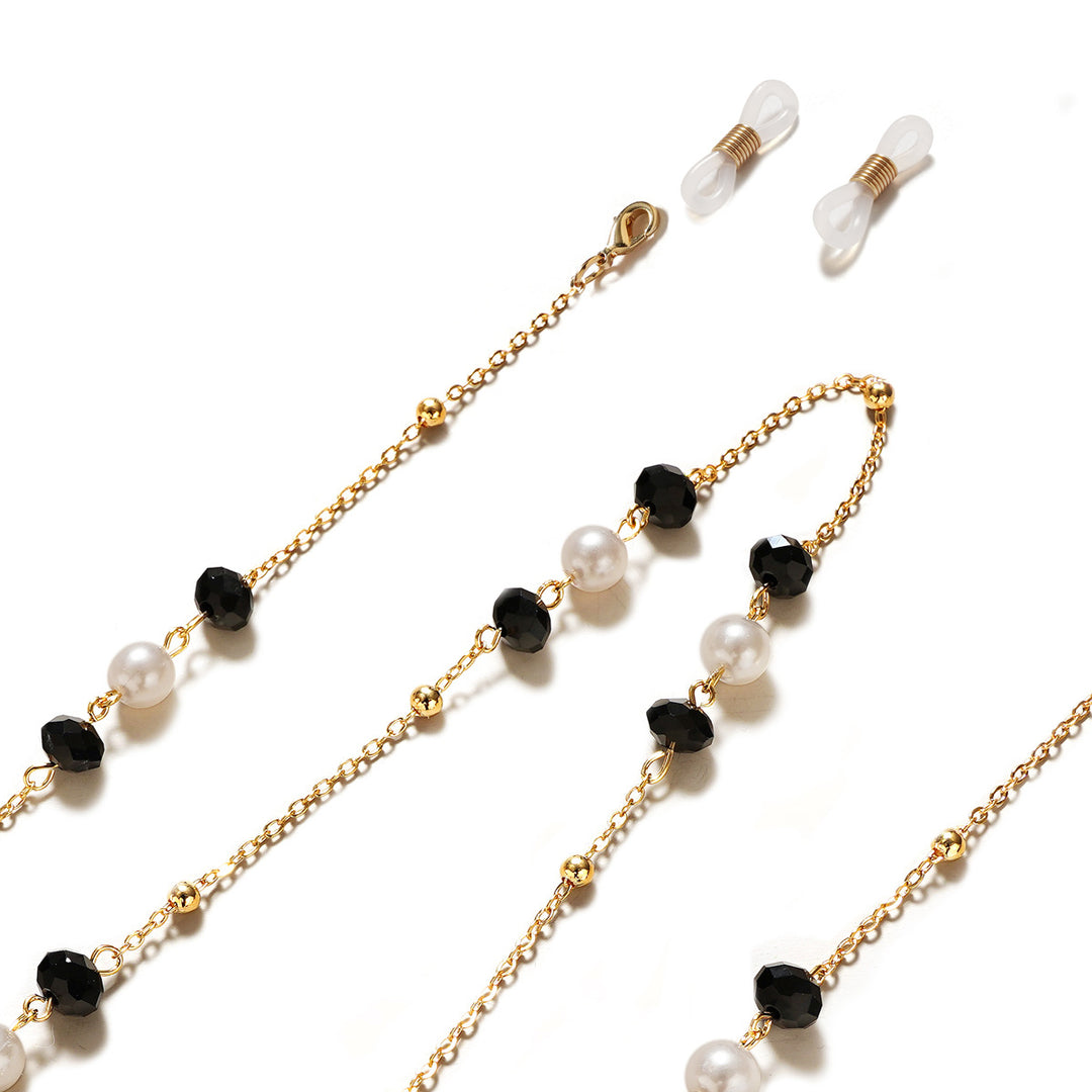 Elegant Pearl and Gemstone Eyewear Chain Kalsten
