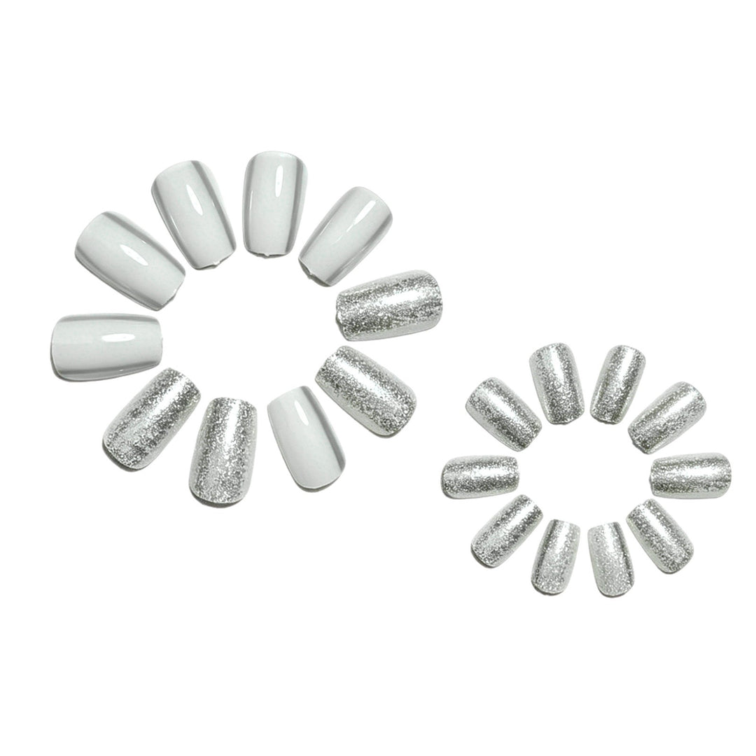 Elegant Glittery Acrylic Nail Extensions Kalsten