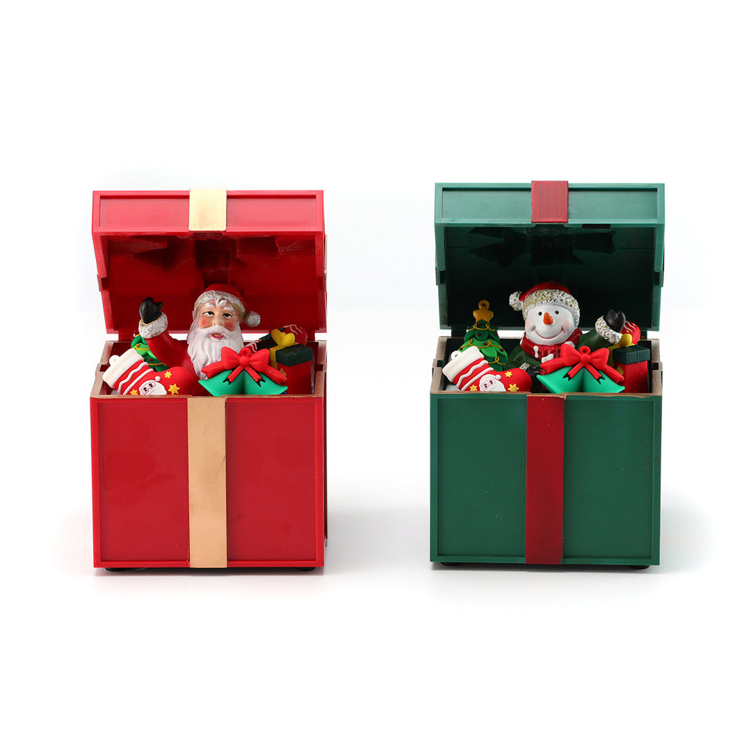 LED Light-Up Santa Gift Box Decoration Kalsten