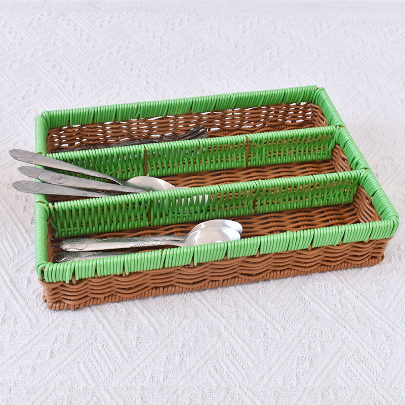 Multi-Tiered Woven Storage Tray Kalsten