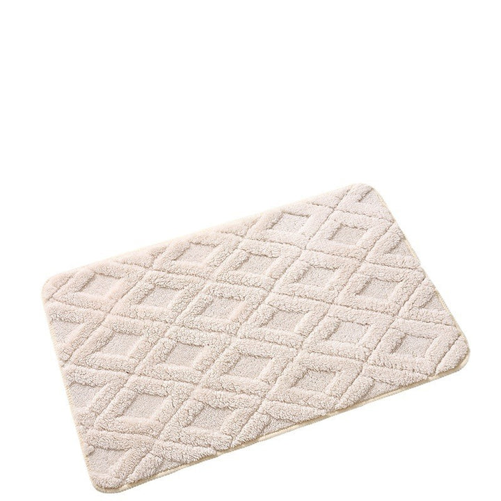 Plush Textured Bathroom Mat Kalsten