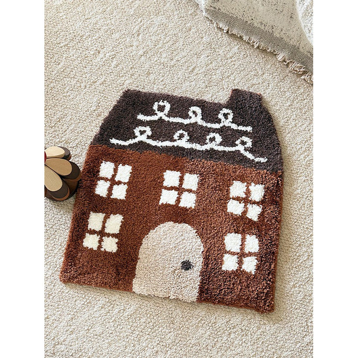 Whimsical House-Shaped Rug Kalsten