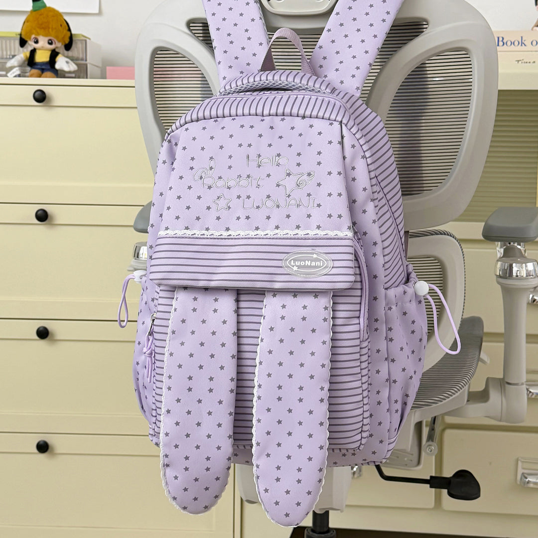Cute Bunny Ear Patterned Backpack Kalsten