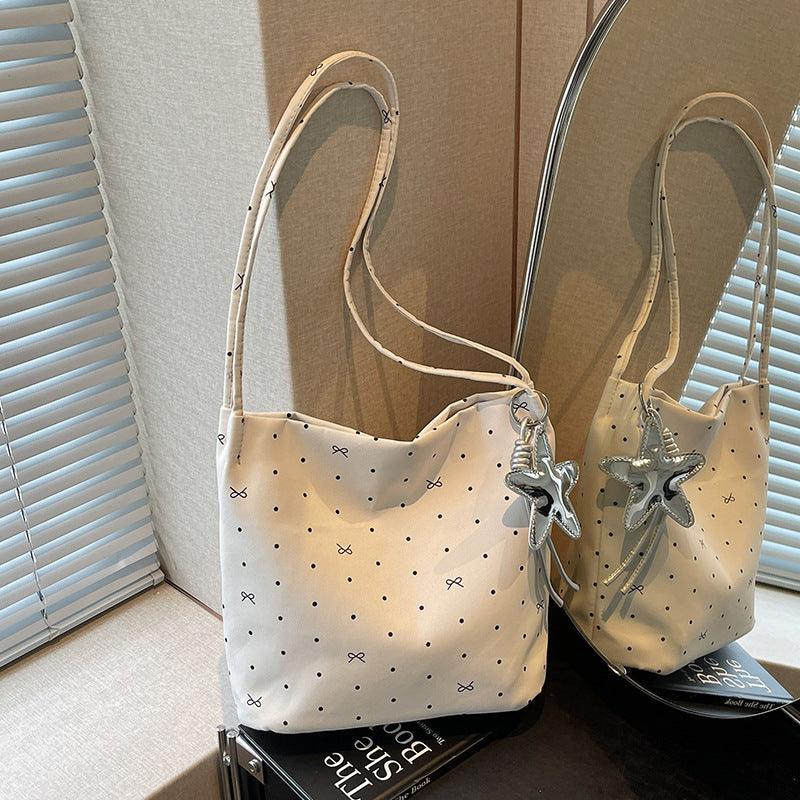 Casual Polka Dot Shoulder Bag