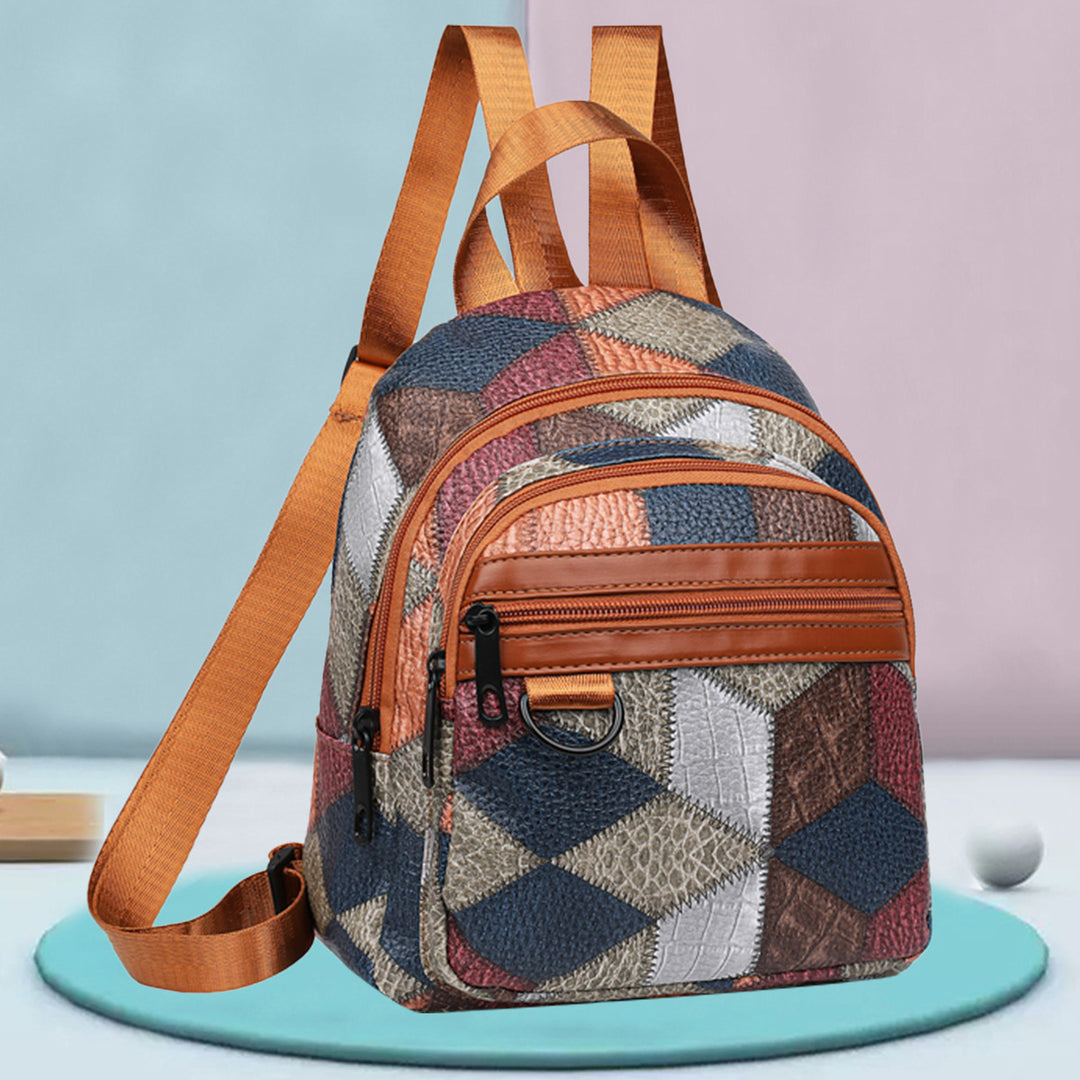 Women's Stylish Geometric Patterned Mini Backpack Kalsten
