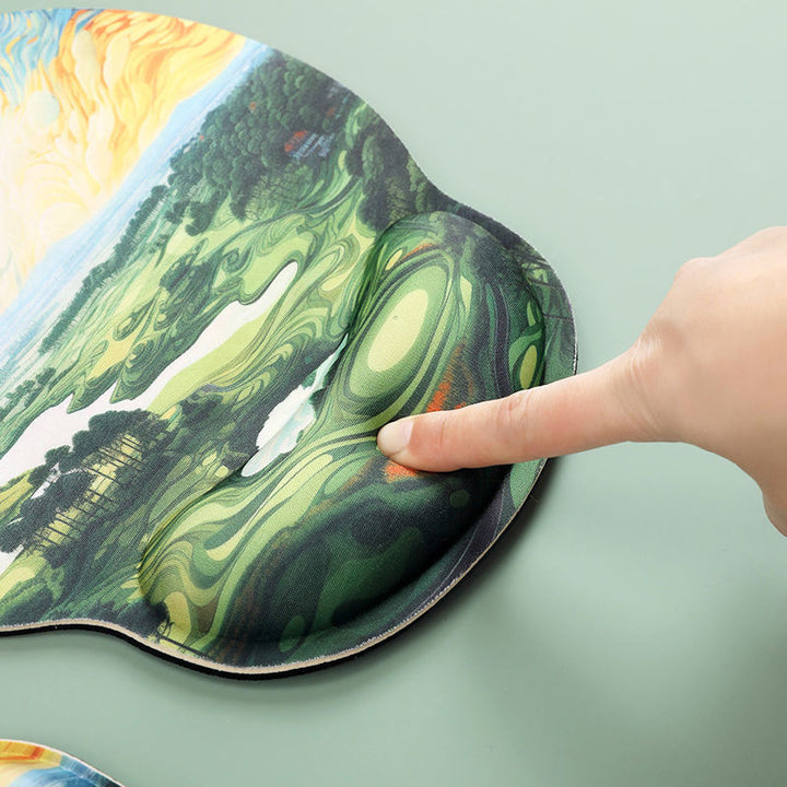 Artistic Gel Wrist Support Mouse Pad