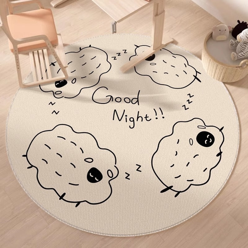 Round Playroom Area Rug