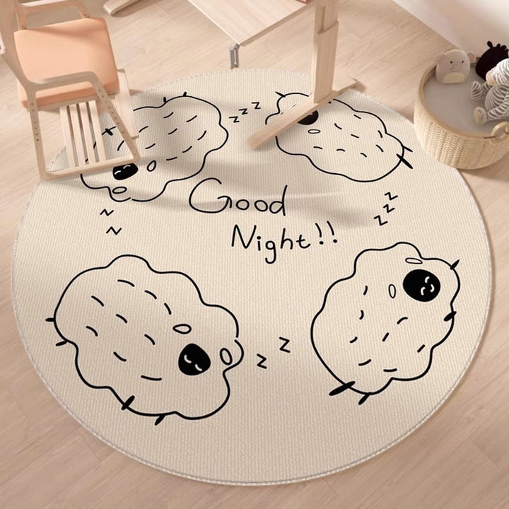 Round Playroom Area Rug