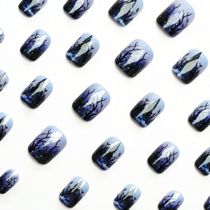 Forest Landscape Nail Art Kalsten