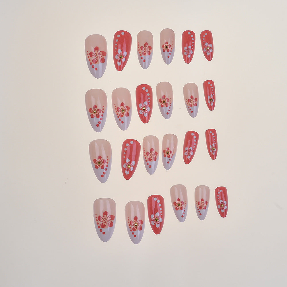 Elegant Floral Press-On Nail Art Collection Kalsten