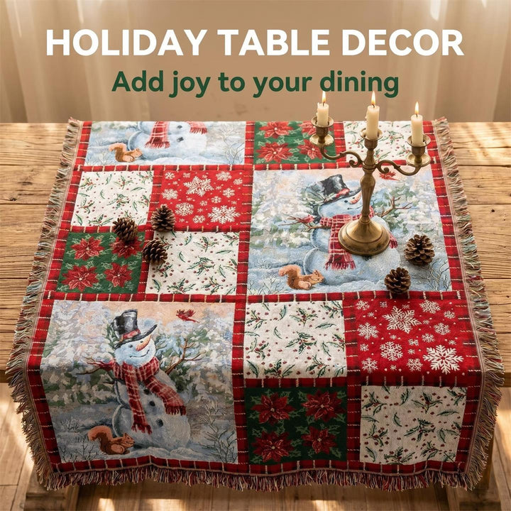 Festive Holiday Themed Tapestry
