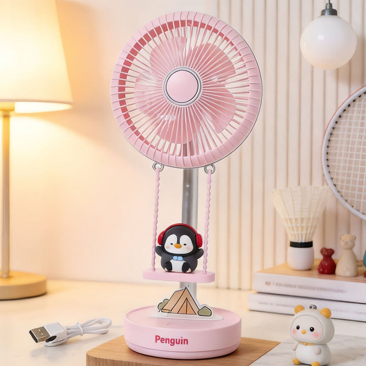 Women's Portable USB Desk Fan with Cute Design Kalsten