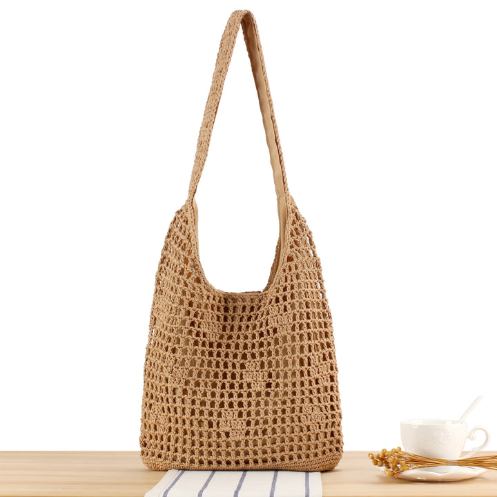 Handbag Made of Handwoven Natural Material Kalsten