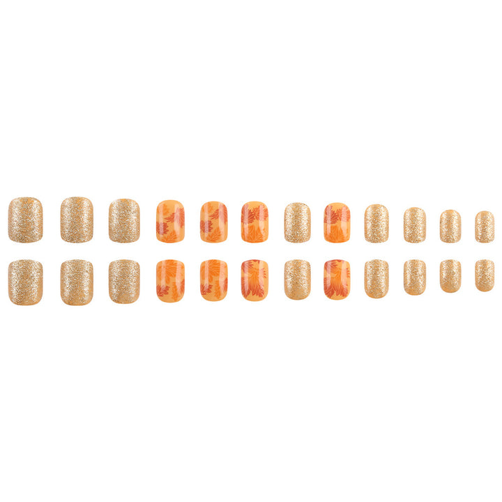 Autumn Leaf Press-On Nail Art Kalsten
